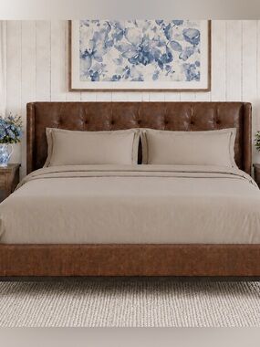 London Fog Solid Taupe Duvet 3-Piece Set - Neutral Bedding